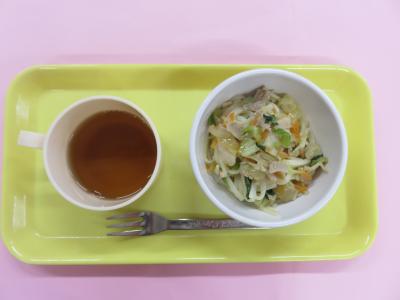 お茶、焼うどん